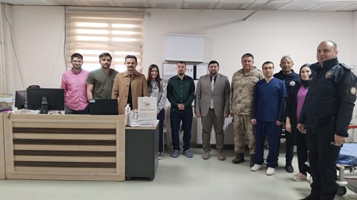 Kaymakamımız Sayın Onur TİTİZ,  Kurum Amirlerimiz ile Bayramlaşma Programında Bir Araya Geldi.