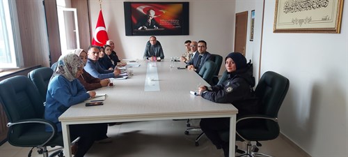 Kurum Amirleri İle Kadına Yönelik Şiddet Ve Mücadele İzleme Değerlendirme Toplantısı Yapıldı.